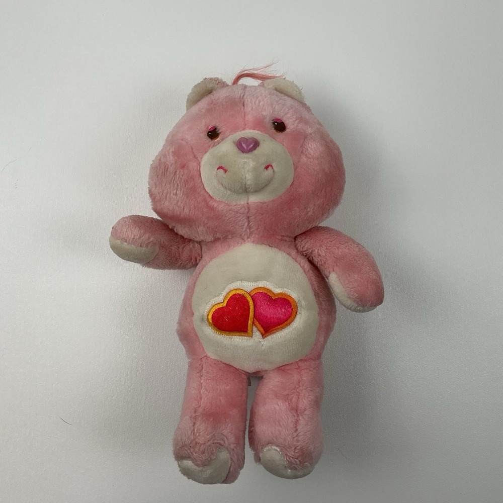Vintage 1983 Care Bears Love-A-Lot Bear 13" Plush‎ Toy 80's nostalgia